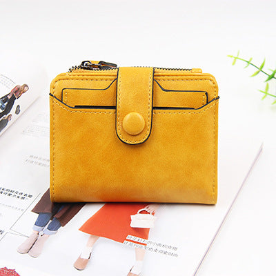 Wholesale PU Zipper Short Wallet